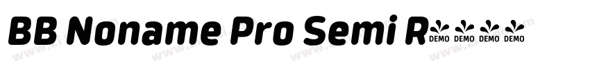 BB Noname Pro Semi R字体转换